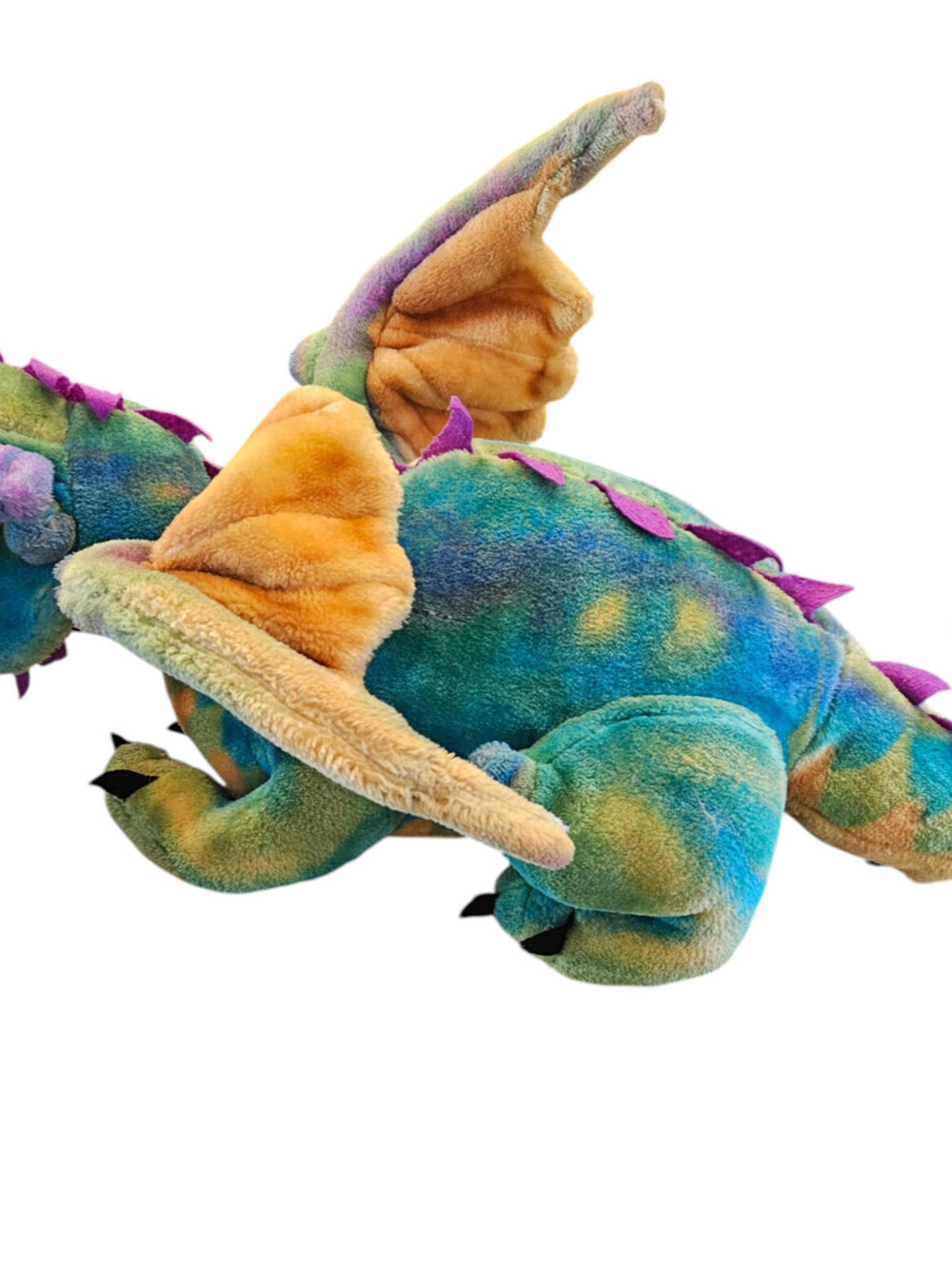 Melissa And Doug Dragon Plush Rainbow Multicolor Jumbo Size Poseable